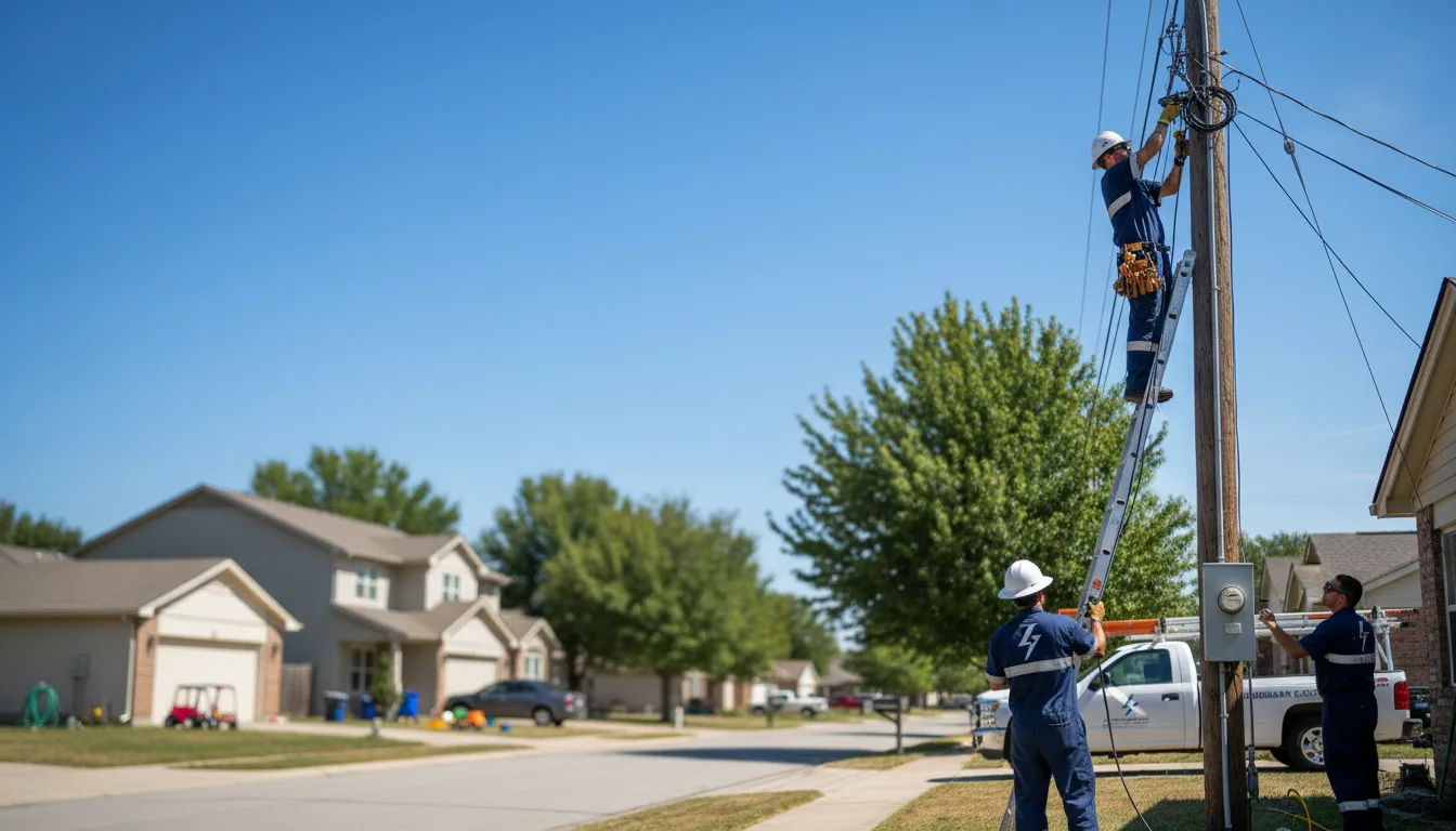 Residential electrician providing installation services in Stella, NE